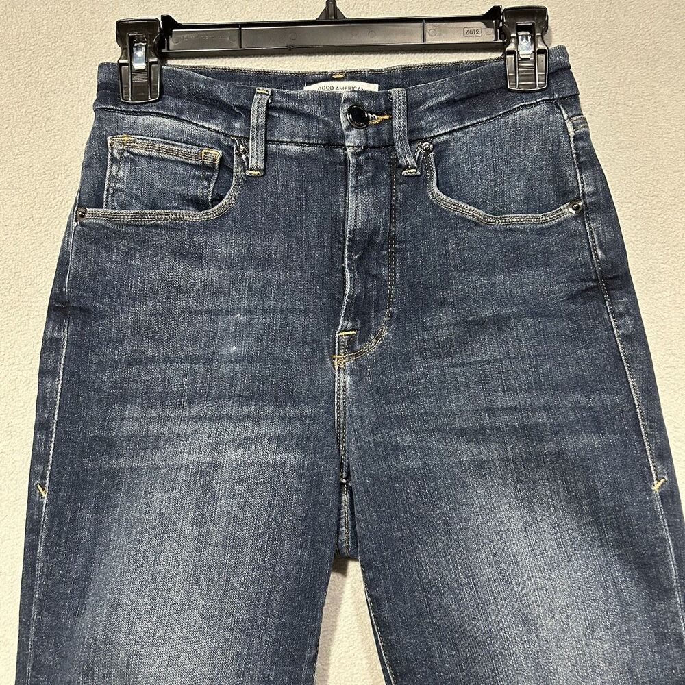 Good American Women Size 2 Good‎ Waist High Rise Skinny Denim Jeans - Picture 3 of 6